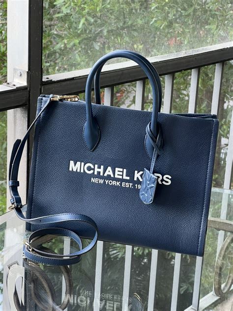 mirella medium michael kors|Mirella Medium Pebbled Leather Tote Bag .